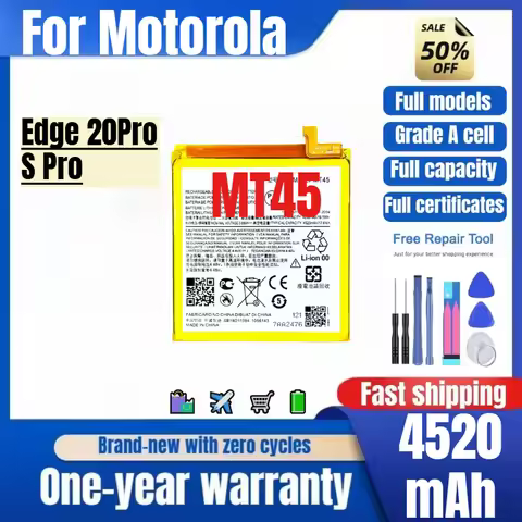 MT45 for Motorola Edge 20Pro/S Pro Phone Battery 0 Cycle High Quality High Capacity Replacement Bate