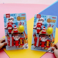 Children Fire Hero Eraser Prizes for Primary School Students Cute Stationery Gift Box Eraser Event P
