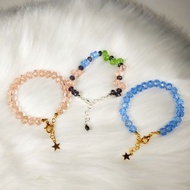 Austria Translucent Czech Crystal Glass Bead Faceted / Transparent Crystal Glass Beads Bracelet