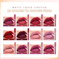 Waterproof Matte Velvet Lipstick Long Lasting Doesn't Lip Gloss Stick In U1y2