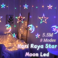 ⭐Local delivery⭐2026 New Year Waterproof Star Light Decoration Outdoor LED Light String 8 Modes Indo