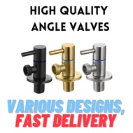 Stainless Steel Angle Valve | Black Angle Valve | Gold Angle Valve | For Bidet Spray