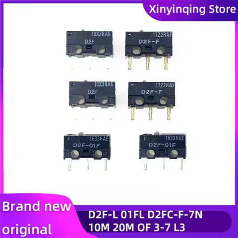 Travel/Mouse micro switch D2F-FL/L2/L3/01FL/L-D3/01F-T/5L 3A 1.47/0.74N 30VDC 125AC for Omron micro 