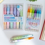 NA Highlighter 1 Set 2 Colors contains 6 Pcs Bright Pastel Colors Marker/ highlighter Pen (highlight
