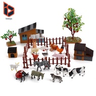 [Blesiya] Animal Figures Toy Farm Animal Figures Toy Realistic Cake Topper Toy Set Farm Animals Set 
