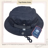 Topi Rimba Koboi - Topi Dua Gaya - Keplek Kanvas Kancing - Topi Koboi Kanvas-topi rimba kancing