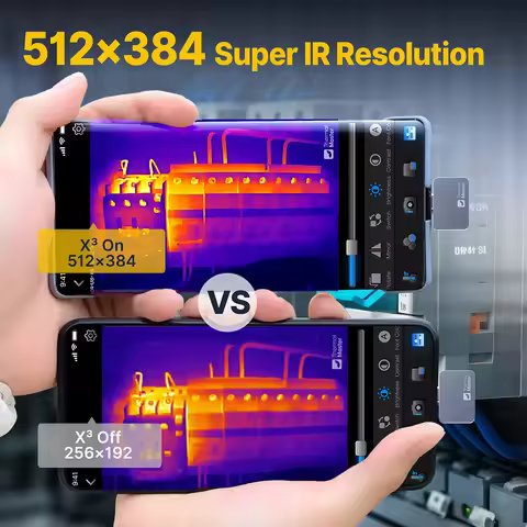 P2//P2PRO 1112℉ Thermal Camera USB C 256×192 for Electronic Water Leak Detector to Repair Cell Phone