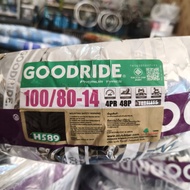 ยางนอก รถมอเตอร์ไซค์ ขอบ 14  แบบไม่ใช้ยางใน ( Tubeless ) ยี่ห้อ Goodride ยางใหม่ ลายCity extra H589 