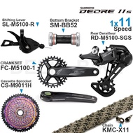 SHIMANO DEORE M5100 11Speed Groupset Shifter Rear Derailleur CRANKSET Bottom and Colorful Cassette S