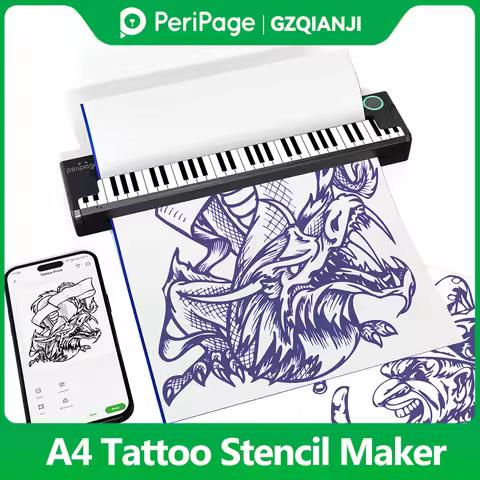 PeriPage P90_Piano Tattoo Stencil Maker Transfer Printer Wireless Bluetooth Tattoo Printing Android/