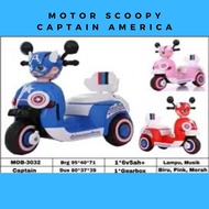 Captain America MOB 3032 Scoopy Battery Motorcycle Children's Toy