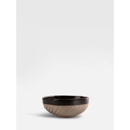 YG BYON Vortex Design Curved Messy Striped Ceramic Bowl Salad Bowl