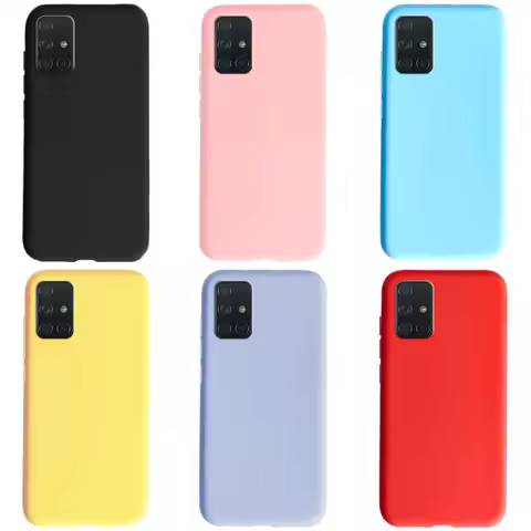 Candy Frosted Case For Samsung Galaxy A51 A71 Shockproof Soft Silicone Back Cover For Samsung A51 A7