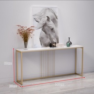 Yifeng โต๊ะบาร์ โต๊ะยาววางของ สไตล์นอร์ดิก หรูหรา ขาสีทอง วางทีวี 704