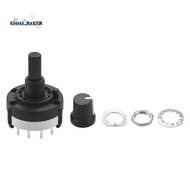 3P4T 3 Pole 4 Position Single  Band  Rotary Switch w Knob