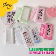 PhotostripAlbum Photobooth/ Photobox/ Photo Box Length 6 x 15 cm contains 40+1 Slots Photobooth Albu