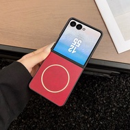 Cho Samsung Galaxy Z Flip 7 trường hợp da trường hợp [Tương thích với MagSafe] điên hình ngựa chất l