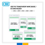 CBE PVC name badge / ID card holder