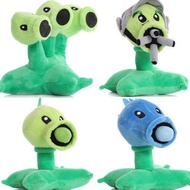 20 cm plants vs zombies pea shooter ice pea machine gun shooter three-head shooter plush toy