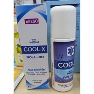 BREGO COOL-X ROLL-ON WITH MSM PAIN RELIEF GEL 75ML