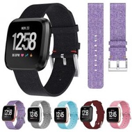 屯團百貨 - 紫色替換錶帶 織物帆布錶帶腕帶 適用於 Fitbit Versa [平行進口]