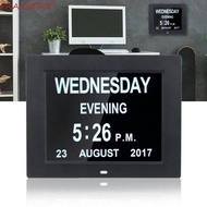 FRANCESCO Digital Clock Electronic Date Large LCD Screen Time Dementia Alarm Clock