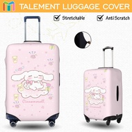 Luggage Protector Cover Pink Cinnamoroll Personalized Suitcase cover Stretchable 行李箱保護套 旅行箱保护套 Lugga