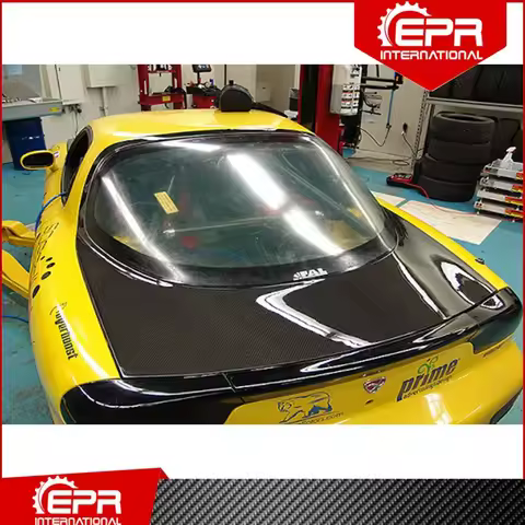 For RX7 FD3S OEM Style Carbon Fiber Trunk Trim FD3S Racing Part Body Kit RX7 Carbon Trunk Accessorie