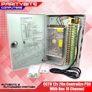 CCTV Centralize Power Supply Adapter DC 12V 20A W/ 18CH Box
