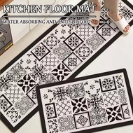Kitchen Floor Mat Rubbing Foot Living Room Full Carpet Water Absorbing and Anti Slip Foot Kaki Dapur