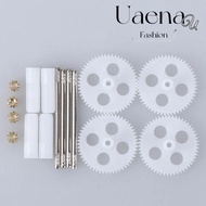 UAENAU RC Quadcopter Drone Spare Parts, White Durable Gearsets Motor Gear, High Quality Plastic&Copp