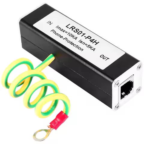BG-Telephone Fax Surge Protector Thunder Arrestor RJ11 Kl01-P4H Black RJ11 ADSL