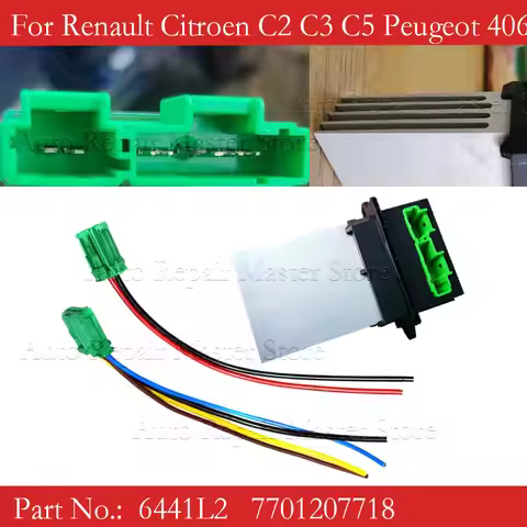 27150-ED70A 27150ED70A Blower Motor Heater Fan Resistor+Connector/Wire For Nissan Tiida Livina Citro