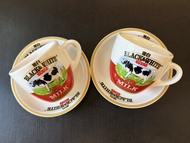 黑白淡奶 經典咖啡奶茶杯碟套裝 