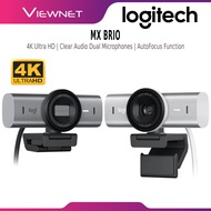 LOGITECH MX BRIO 4K WEBCAM 4K ULTRA HD WITH | 1080P AT 60FPS | DUAL NOISE REDUCING MICS | SHOW MODE 