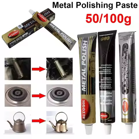 50/100g Metal Polish for Chrome Copper Alumium Brass And More Polishing Paste Clean Metal Surfaces o