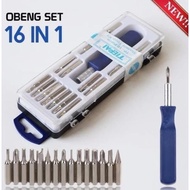 obeng set 16 in 1 / obeng multifungsi/ obeng buat buka mainan anak dll