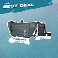 TORCH Koriyama Tas Pinggang Selempang Konser Ringan Anti Air Pria Wanita - Waistbag Sling bag Waterp