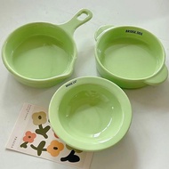 mini陶瓷貓咪碗玩具款bridge小飛碟雙耳平底鍋3件套精致漂亮小碗