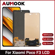 AMOLED 100% ผ่านการทดสอบแล้วสำหรับหน้าจอแสดงผล LCD F3 Poco Xiaomi M2012K11AG อะไหล่ซ่อมหน้าจอสัมผัสแ