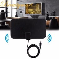 (In stock)_xDC9F_Flat HD Digital Indoor Zoom TV Antenna HDTV 50 Mile Range TVFox VHF UHF DVB