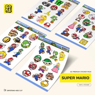Sticker MARIO BROS Cartoon Sticker Vinyl Waterproof - for Laptop Casing Book Tumbler