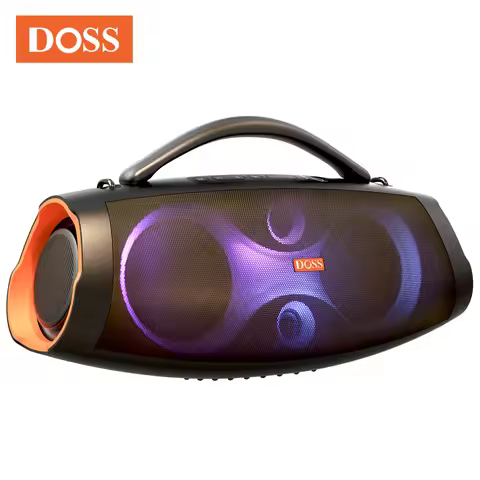 DOSS Portable Speaker Bluetooth 5.4 Powerful 120W Sound Punchy Bass Subwoofer Sound Box IPX6 Waterpr