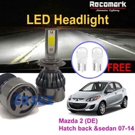 2 Pcs x LED Zesus Lampu Zen 4  Headlamp Bulb 6000K H4 12v -Mazda 2(DE) 2007-2014