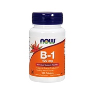 Vitamin B-1 100 mg, Energy Production, Nervous System Health, 100 Tablets By NOW FOODS