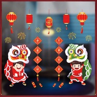 [HCM]Decal Tết HÍT TĨNH ĐIỆN - 2 Bé Múa Lân sư Rồng Trắng