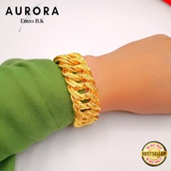 Ready Stock🌹COP 916 B.K Rantai Tangan Coco Lipan (Lebar:2.55CM) Emas Korea Gold 999.9 Plated Bracale