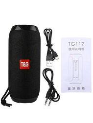 無線戶外騎行防水便攜式重低音揚聲器音樂盒 Tg117 戶外音箱帶防水功能，支援 tf 卡/fm 收音機/多種功能