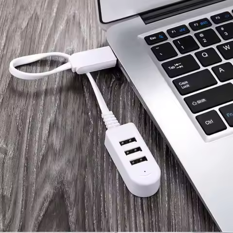 1/2/3/4/5/6Pcs 3Ports Usb Hub High Speed USB Splitter Hub Adapter With Cable For PC Laptop Phone