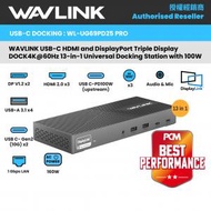 WAVLINK - UG69PD25 MAX PCM Best 4K@60Hz x3 USB-C DisplayLink HDMI DP 13-1 PD100W Docking 支援M1 M2